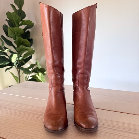 Sam Edelman Penny Leather Riding Boot Women’s Size US 7 M Whiskey Brown EUC - Picture 4 of 10